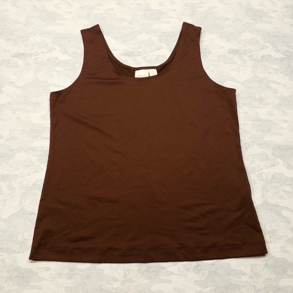 Brown Sleeveless Chico’s Top